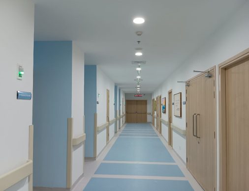 2014B Door Display Units in a hospital corridor 4 2014B Door Display Units in a hospital corridor 4